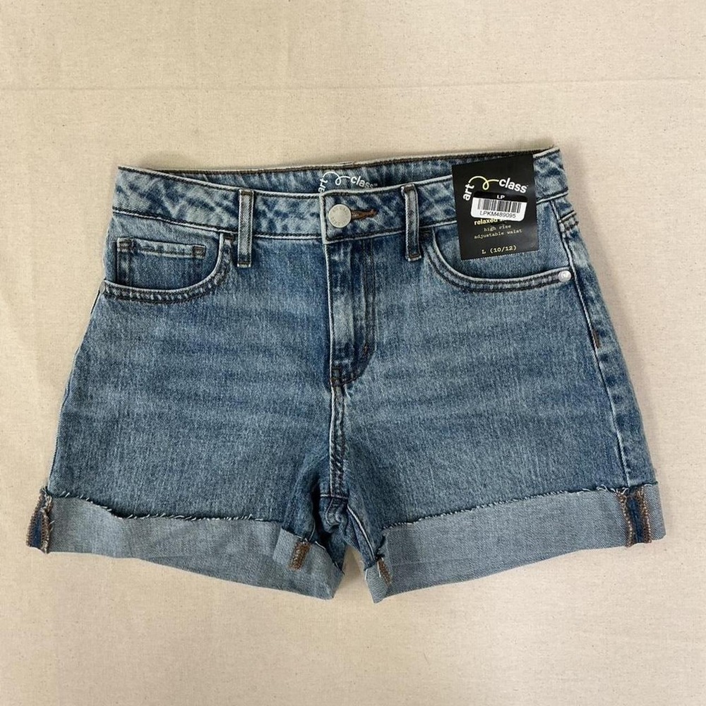Art Class Girls Relaxed High Rise‎ Denim Shorts